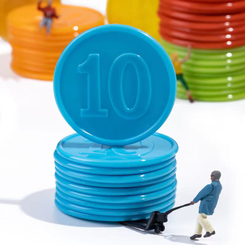 Board Game With Chips - 40PCS Poker Chips With Numbers Counting