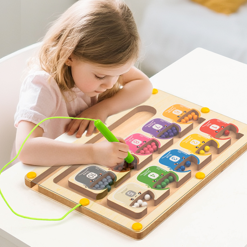 Board Game Qwirkle - Montessori Magnetic Color Sorting Games Maze
