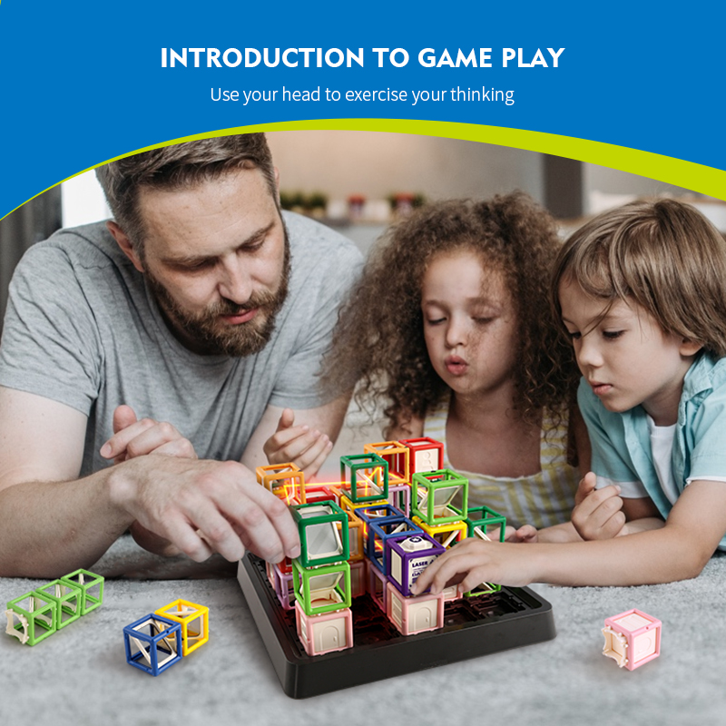 Board Game Qwirkle - 60 Levels Challenges STEM Game Laser