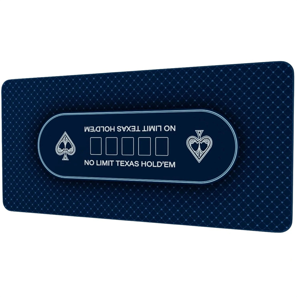 Board Game With Chips - Texas Hold'em Table Mat Rubber Anti-slip