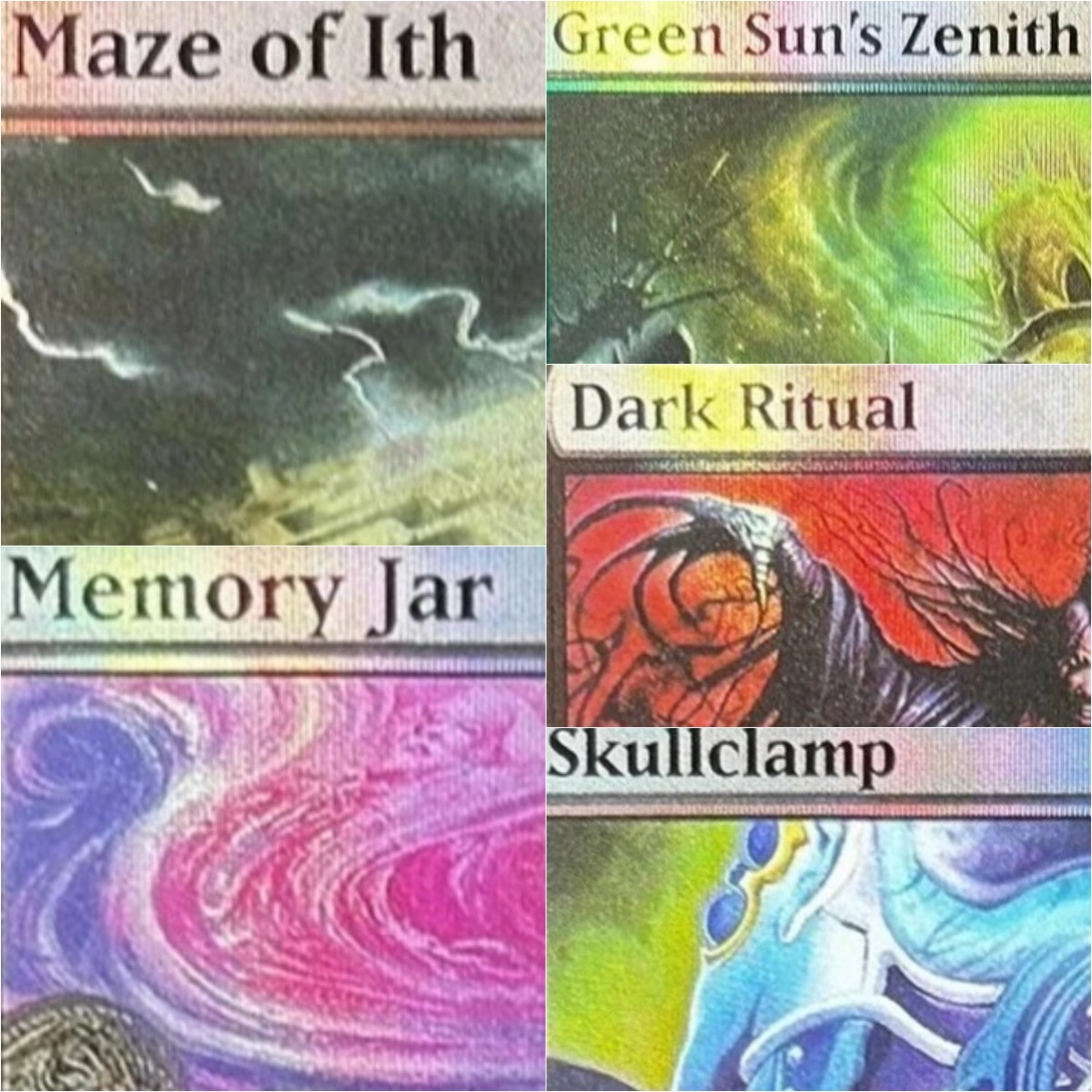 Board Game Qwirkle - Foil 'Tinker /Memory Jar/Skullclamp/Maze of Ith'