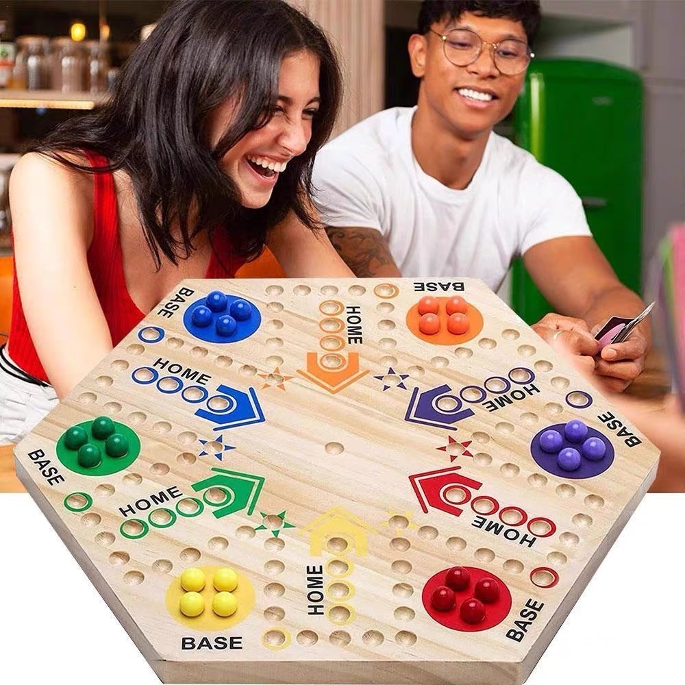 Board Game Ludo - Marble Game Board Game Double Sided