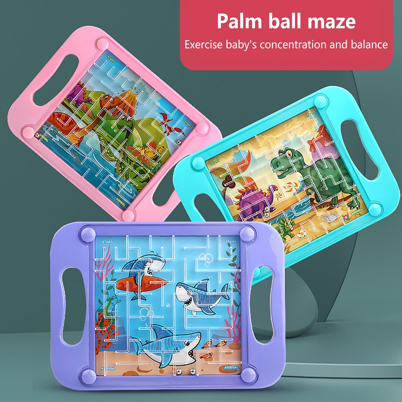 Board Game Qwirkle - 3D Maze Ball Kids Balance Gravity