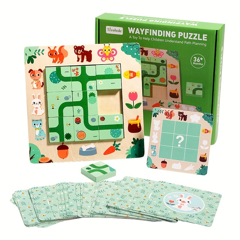 Board Game Qwirkle - Wooden Finding Route Puzzle Logical Thinking