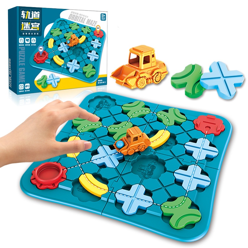 Board Game Qwirkle - Road Maze Montessori Logic Road Builder