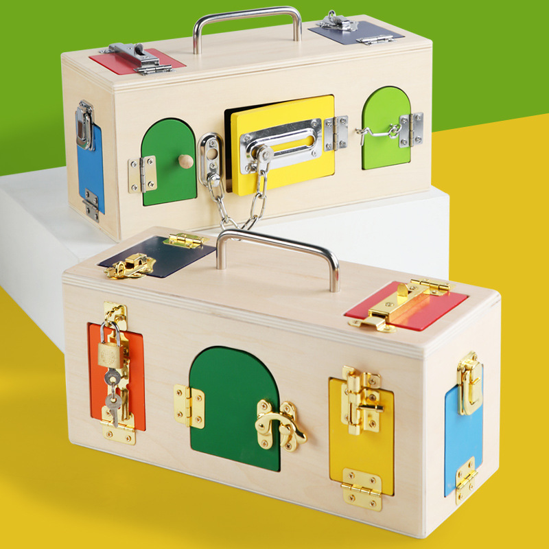 Montessori Lock Box Toy Wooden - Board Game China review and price