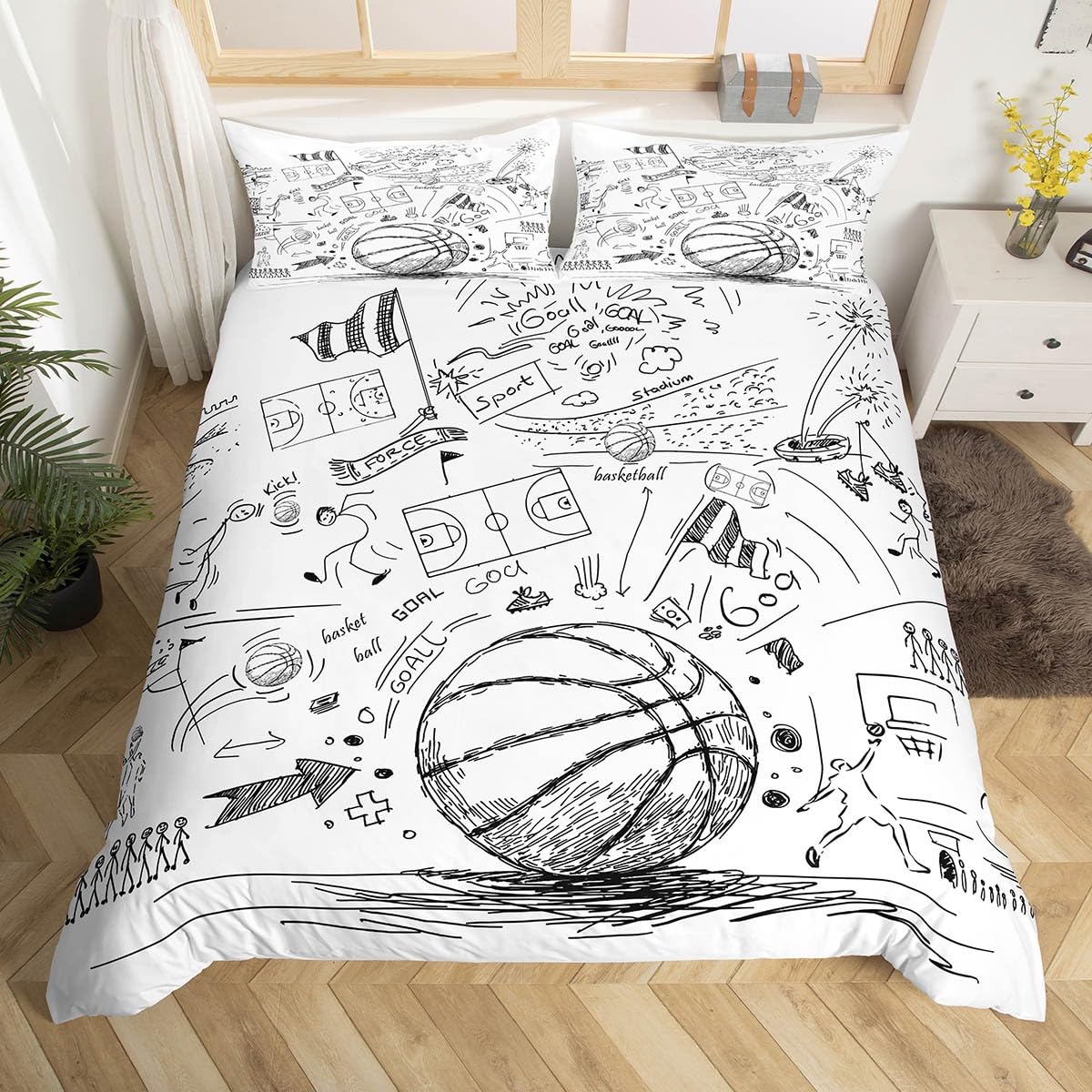 Basketball Duvet Cover Twin Qu - Board Game Nations review and price