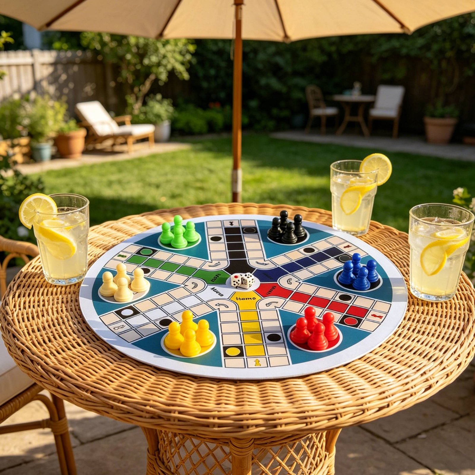 Ludo Game Set 6 Players Round  - Board Game Ludo review and price