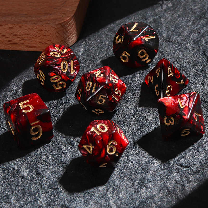 Polyhedral Dice Double-colors  - Board Game Ludo review and price