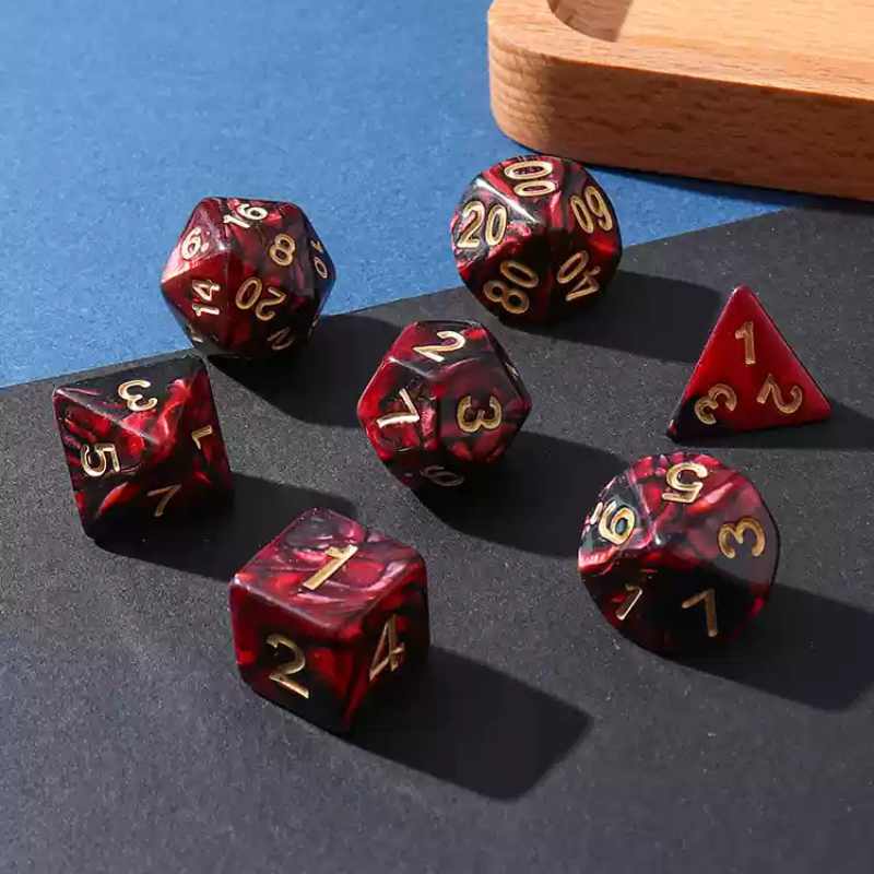 Polyhedral Dice Double-colors  - Board Game Ludo review and price