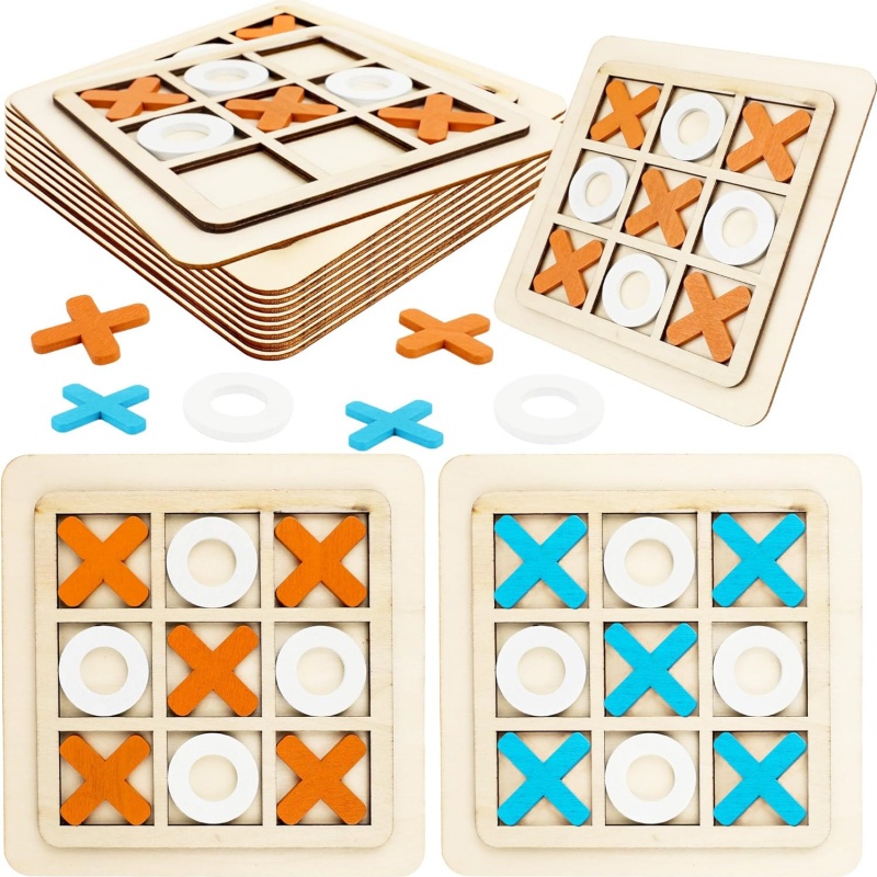 Wooden Tic Tac Toe Games Puzzl - Board Game Family review and price