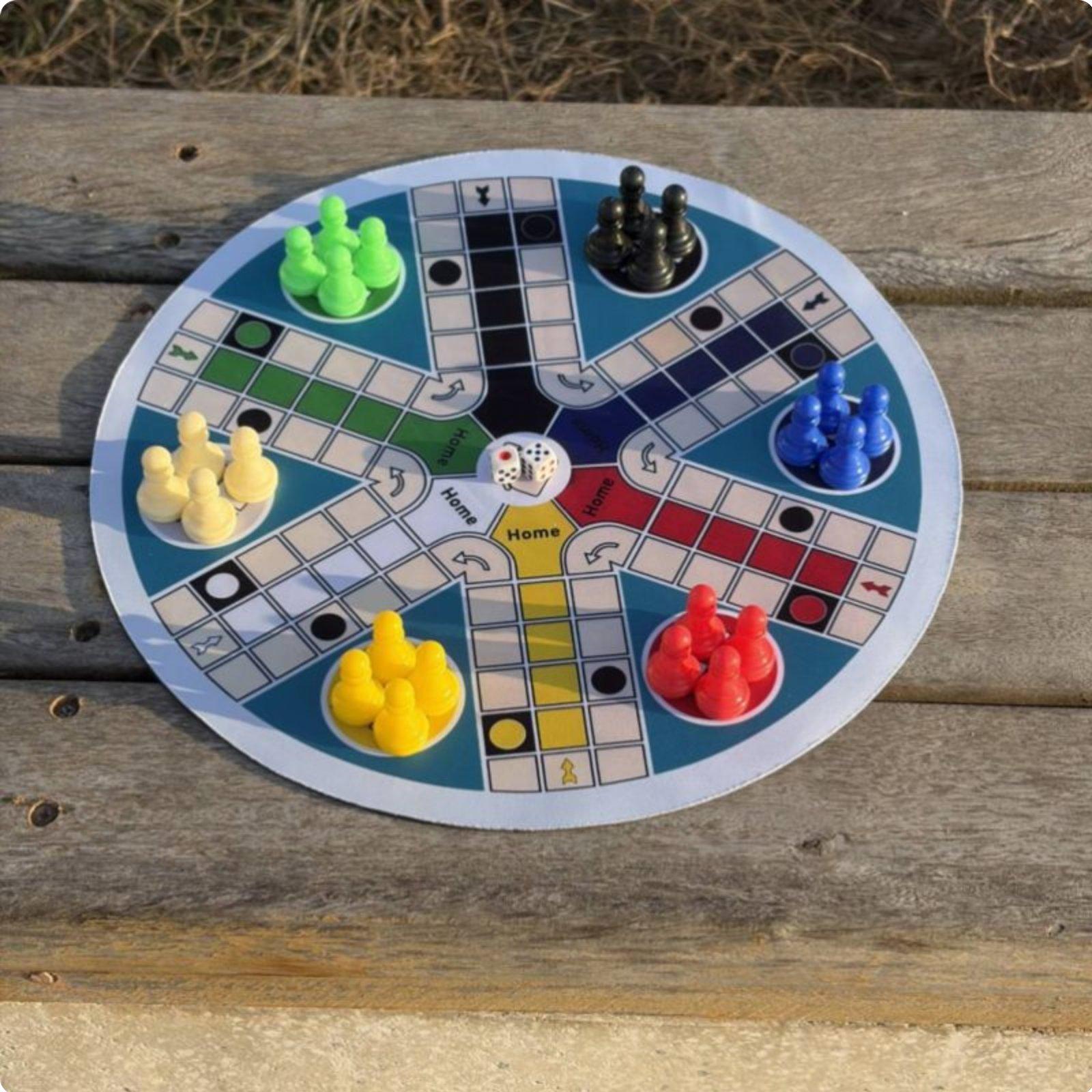 Chess Game Foldable Six Player - Board Game Ludo review and price
