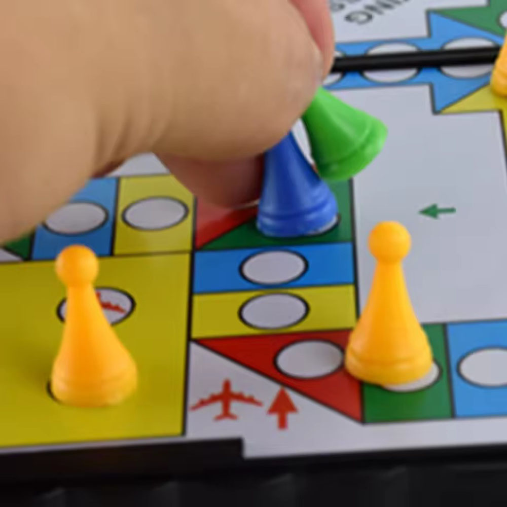 Foldable magnetic flying chess - Board Game Ludo review and price