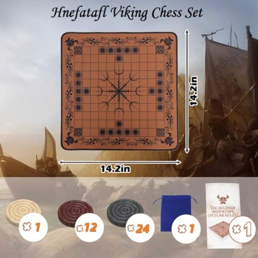 HNEFATAFL: Viking Chess Board  - Board Game Vikings review and price