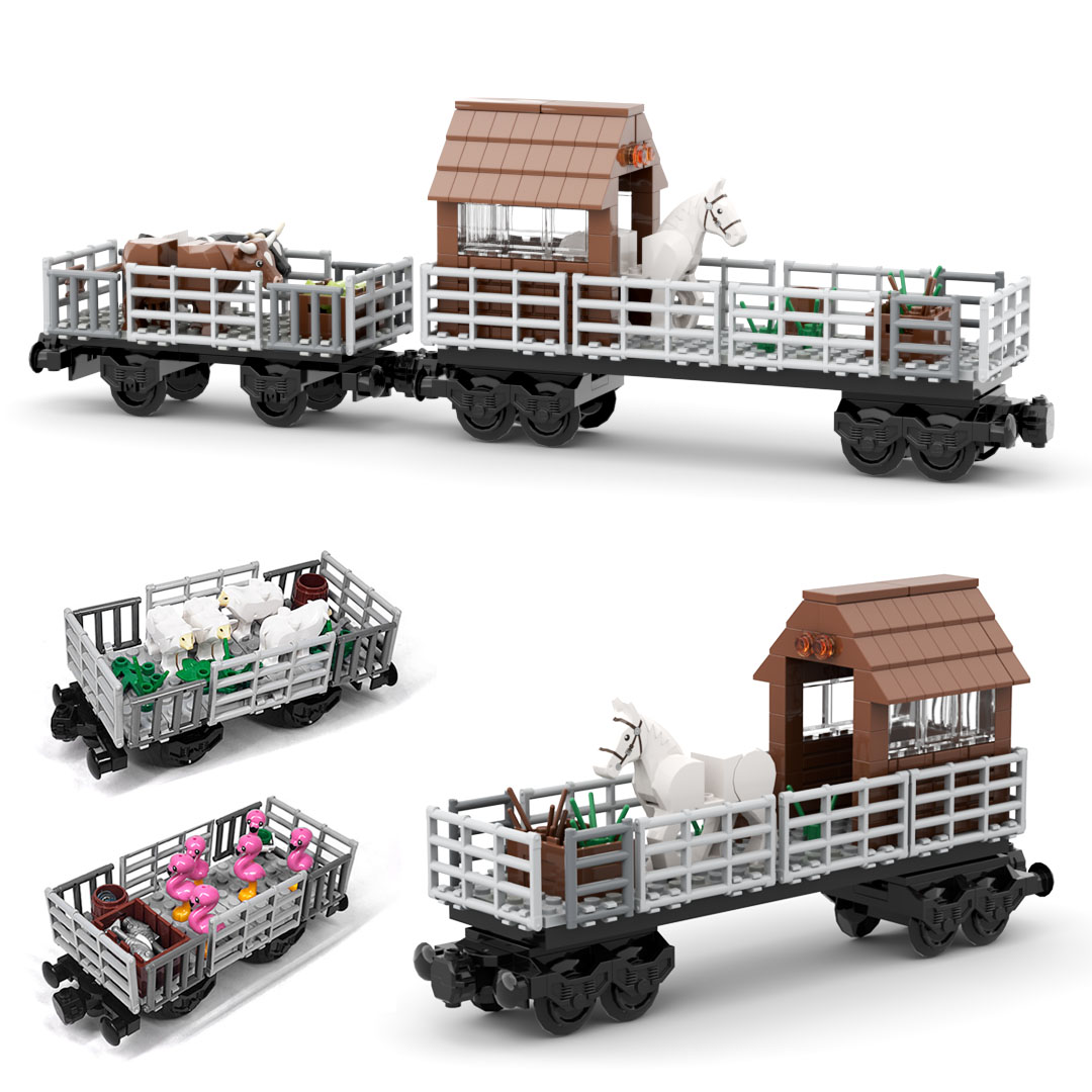 MOC Train Animal Transport Veh - Lego Set Creator review and price
