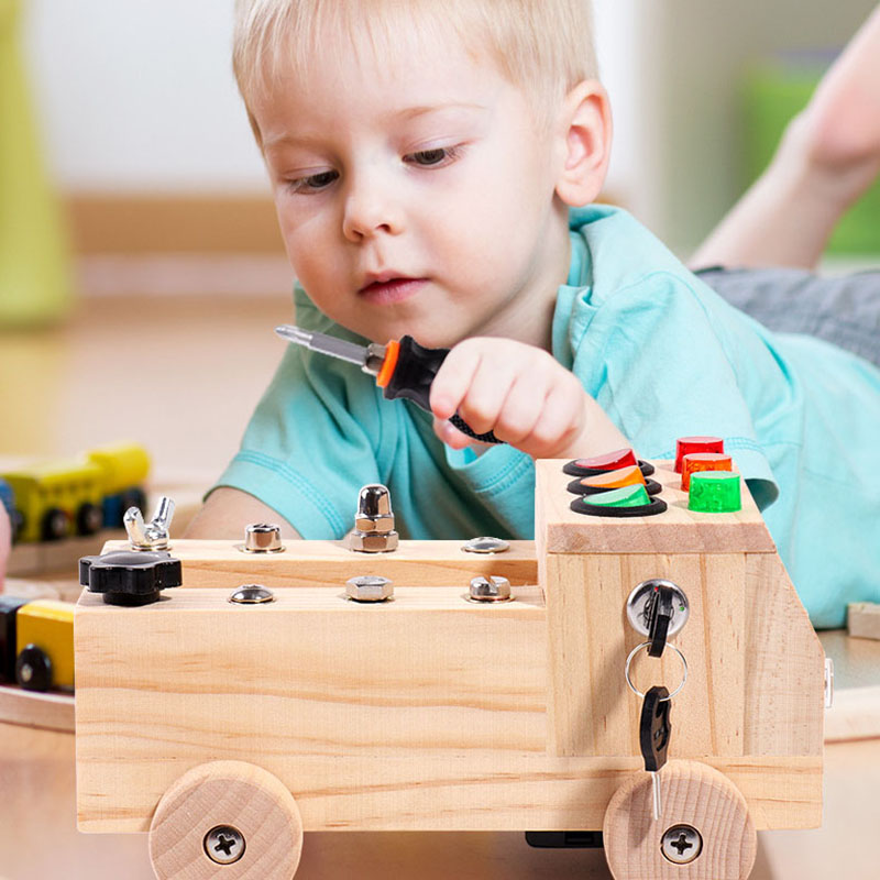 Wooden Montessori Busy Board S - Board Game China review and price