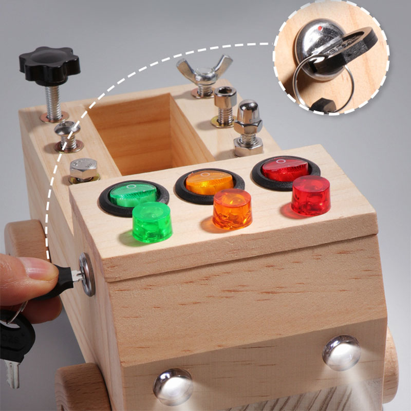 Wooden Montessori Busy Board S - Board Game China review and price