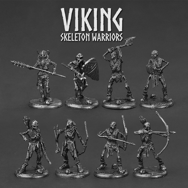 Viking Skull Warrior Corps Met - Board Game Vikings review and price