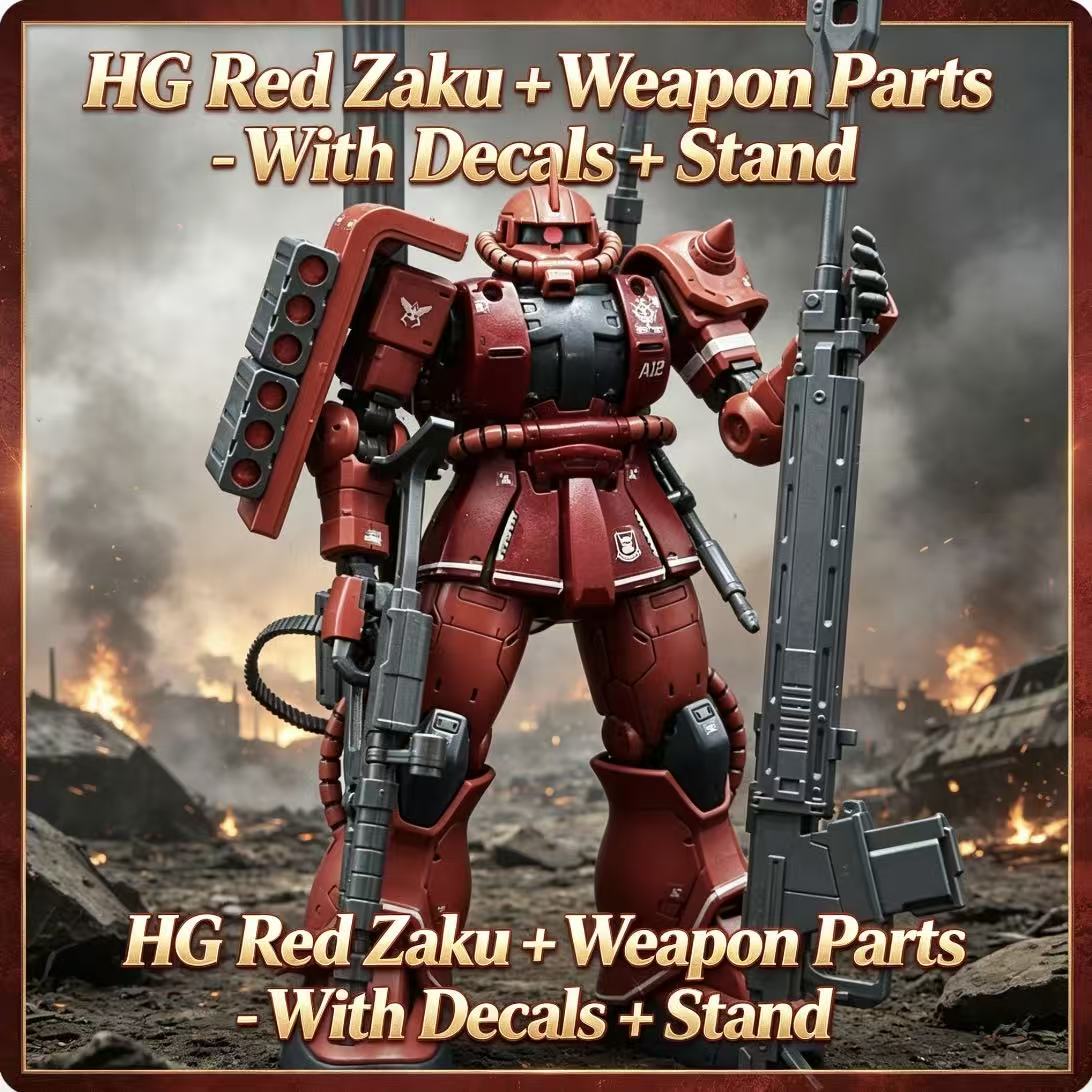 024HG Char's Custom Old Type R - Bandai Model Gundam Hg review and price